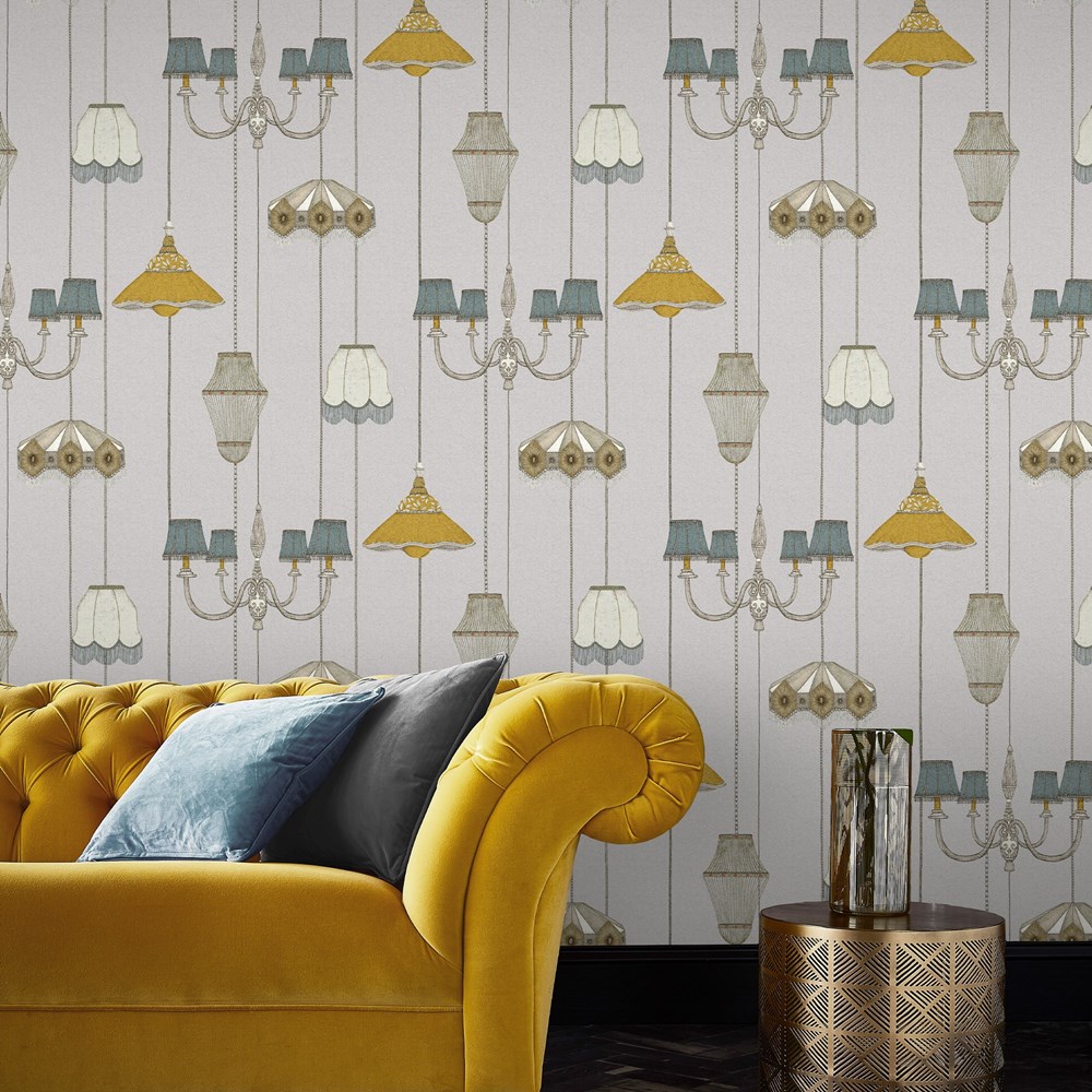 Drawing Room Wallpaper 111717 by Graham & Brown in Grey